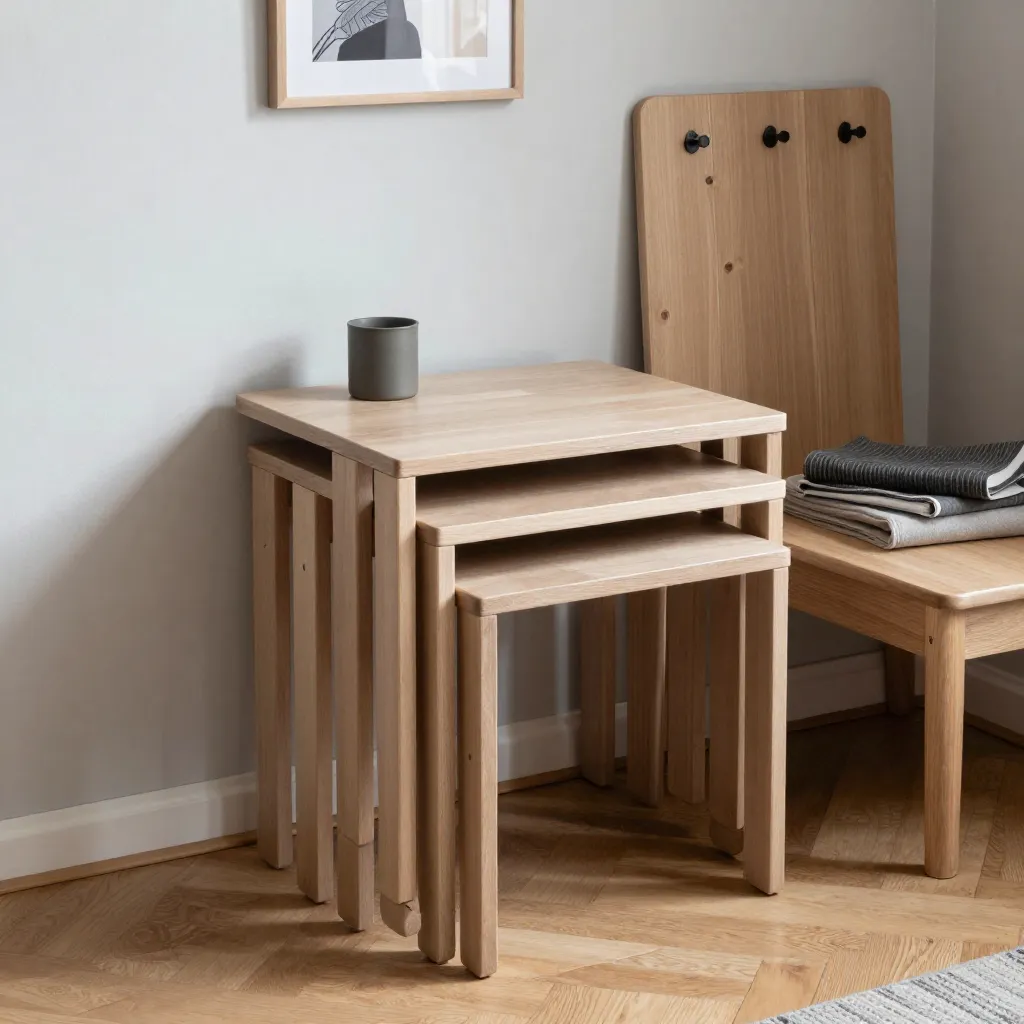 Compact living room with modular furniture